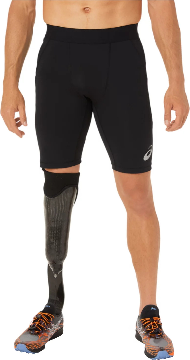 Čierne pánske biker shorts ASICS Fujitrail Sprinter Short 2011B897-002 Veľkosť: L