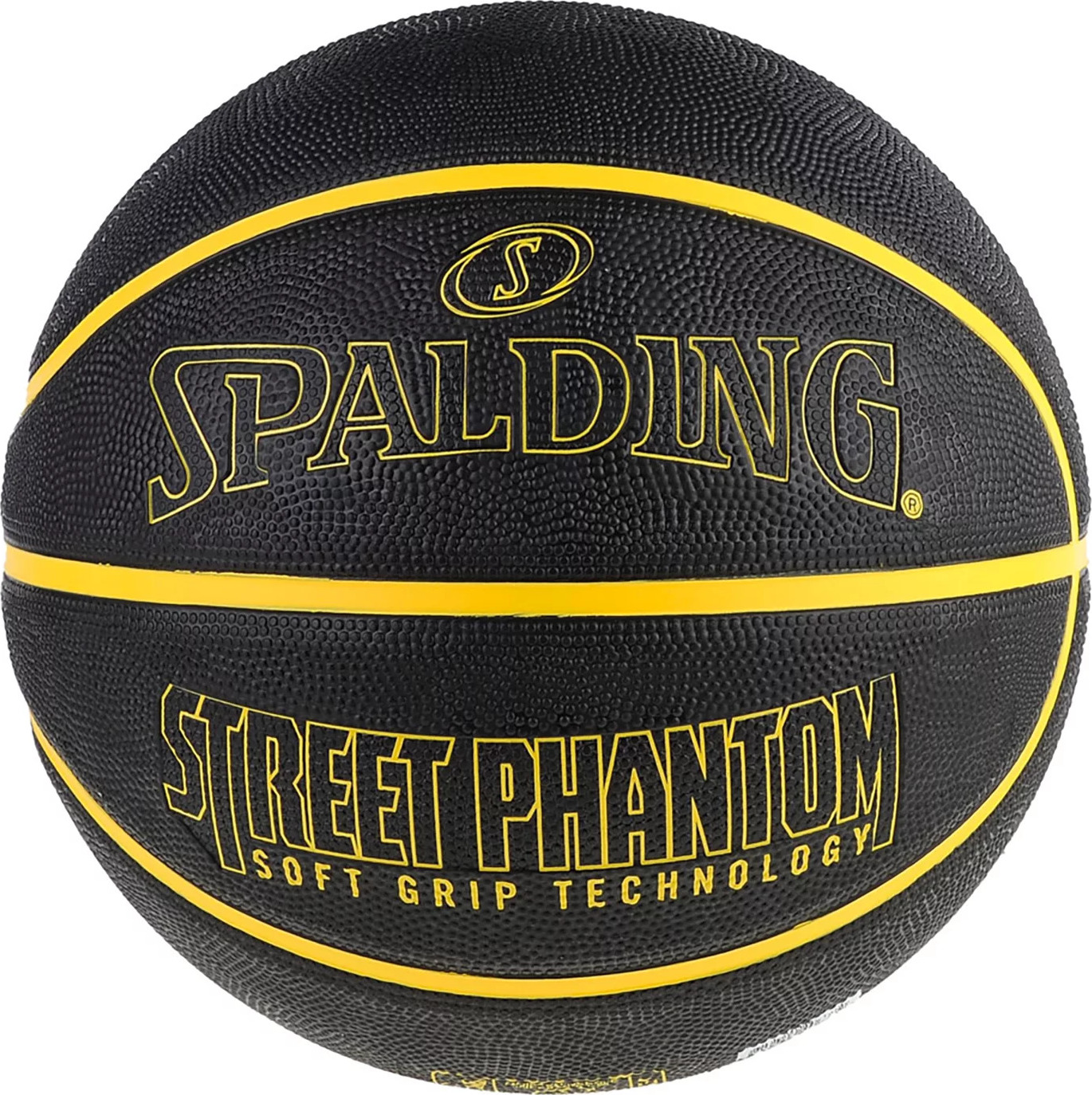Čierno-žltá lopta Spalding Phantom Ball 84386Z Veľkosť: 7