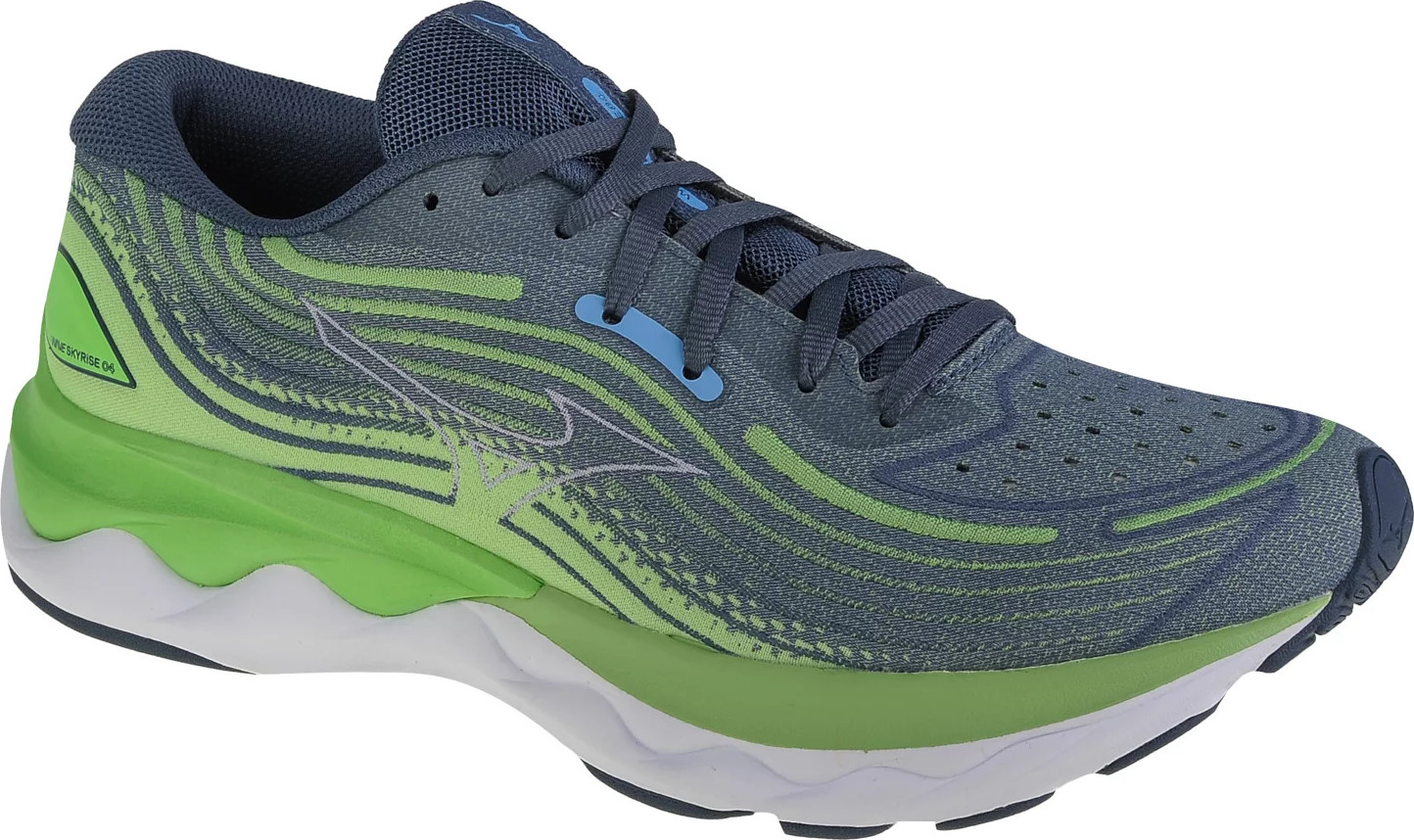Sivo-zelené pánske tenisky Mizuno Wave Skyrise 4 J1GC230904 Veľkosť: 44,5