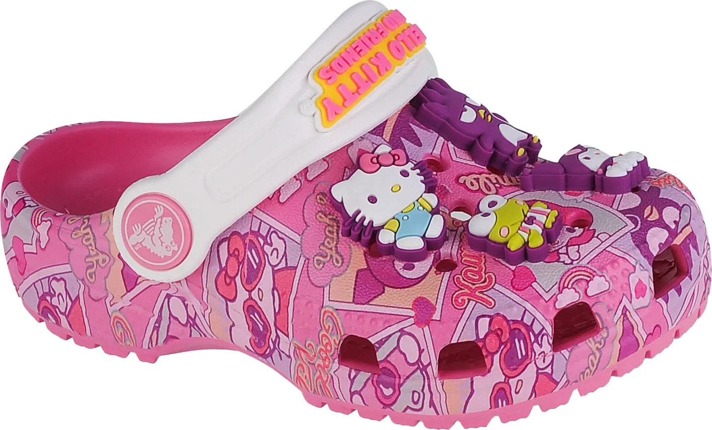 Ružové dievčenské tenisky Crocs Hello Kitty and Friends Classic Clog 208025-680 Veľkosť: 19/20