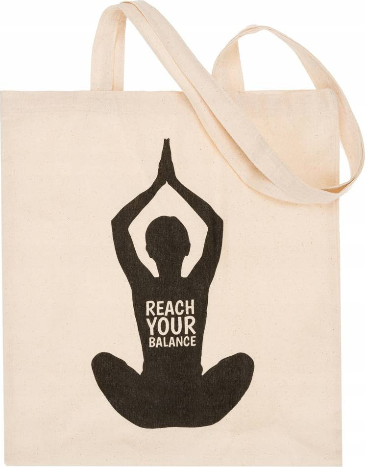 Bavlnená nákupná taška "reach your balance" [DH] EKO Veľkosť: ONE SIZE