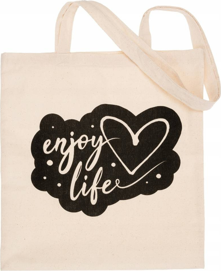 Bavlnená nákupná taška "enjoy life" [DH] EKO Veľkosť: ONE SIZE