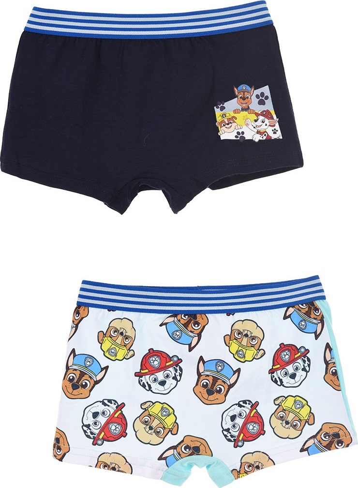 Sada chlapčenských boxeriek - Paw Patrol - čierno-biela Veľkosť: 116/128