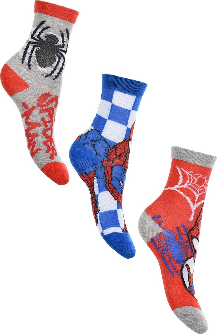 Súprava chlapčenských ponožiek Marvel Spider Veľkosť: 23/26