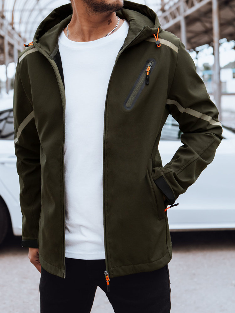 Tmavá khaki softshellová bunda TX4480 Veľkosť: M