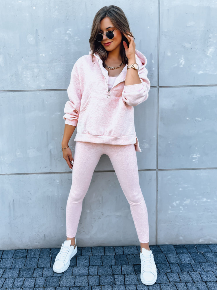 Svetloružová súprava mikiny a legín BRAND OF YOUR STYLE AY0939 Veľkosť: ONE SIZE