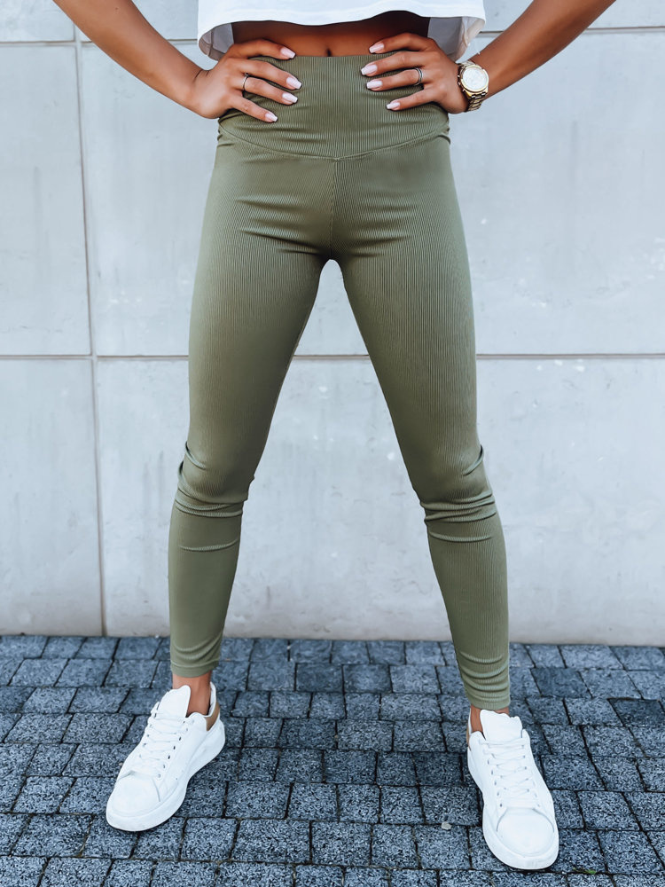 Khaki legíny LOOK AT ME UY1618 Veľkosť: XL/2XL