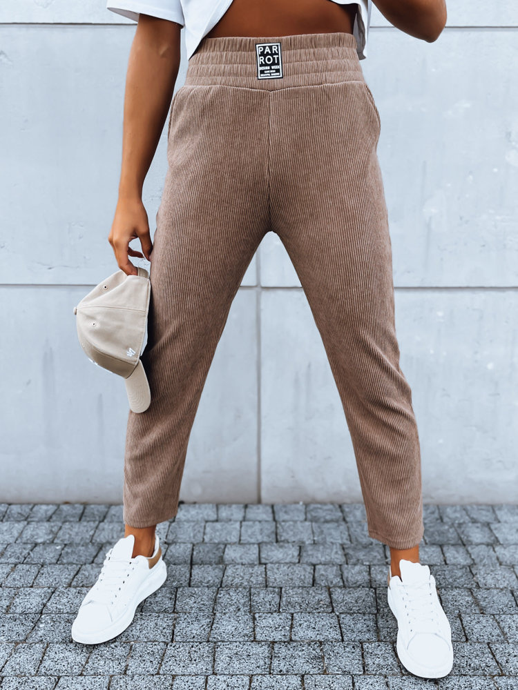Hnedé menčestrové tepláky MOONLIGHT UY1642 Veľkosť: XL/2XL