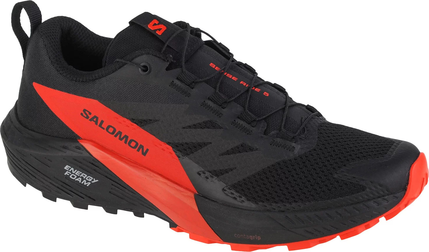 Čierno-červené bežecké tenisky Salomon Sense Ride 5 472143 Veľkosť: 44