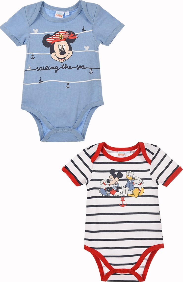Balenie dvoch chlapčenských body Disney Mickey Mouse Veľkosť: 86
