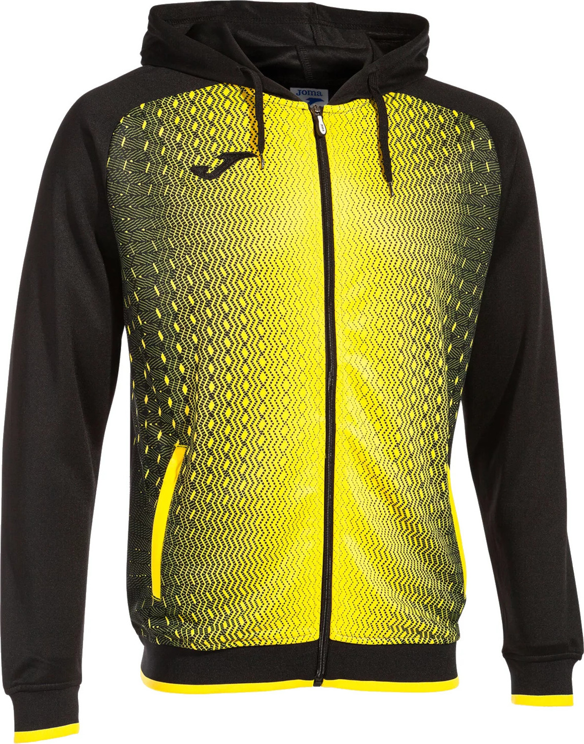 ČIERNO-ŽLTÁ FUTBALOVÁ MIKINA JOMA SUPERNOVA HOODED JACKET 101285-109 Veľkosť: L