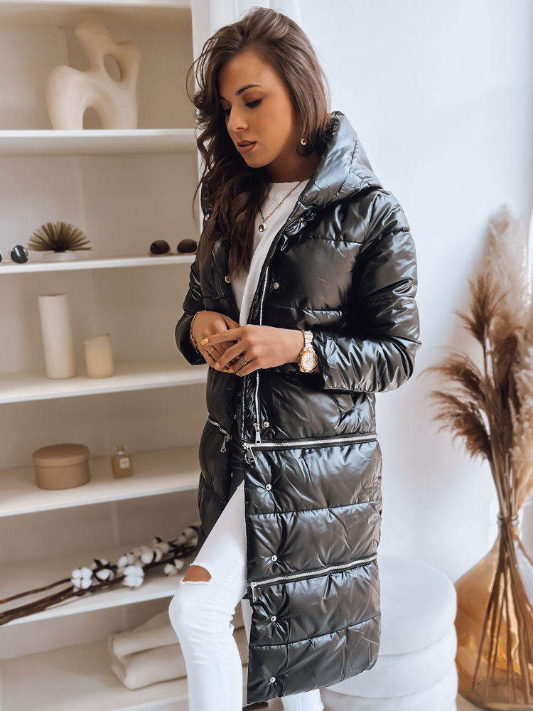 Čierny kabát 3v1 SHANEE PREMIUM TY3661 Veľkosť: S