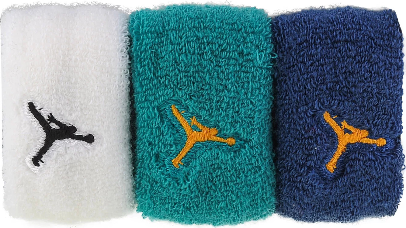 Gumičky do vlasov Jordan Terry Hair Ties - biela/tyrkysová/modrá J1007015-472 Veľkosť: ONE SIZE