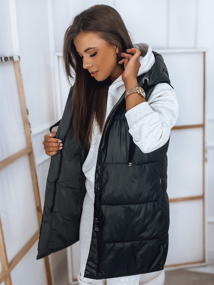 Čierno-sivá obojstranná vesta ROSI TY2840 Veľkosť: 2XL