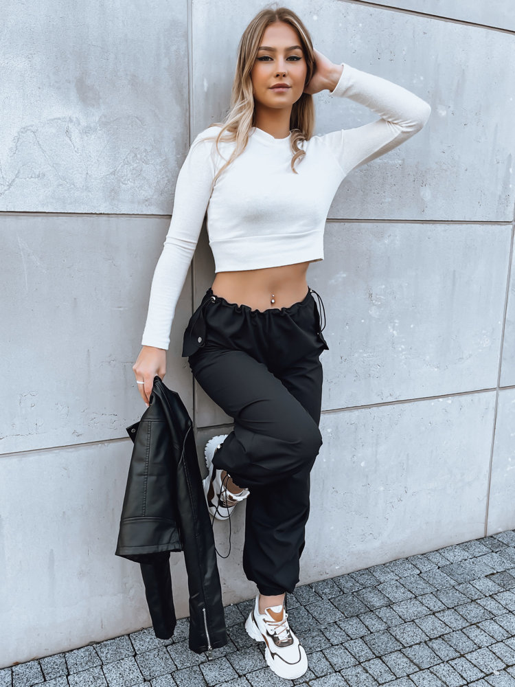 Čierne cargo nohavice DENWER UY1666 Veľkosť: S