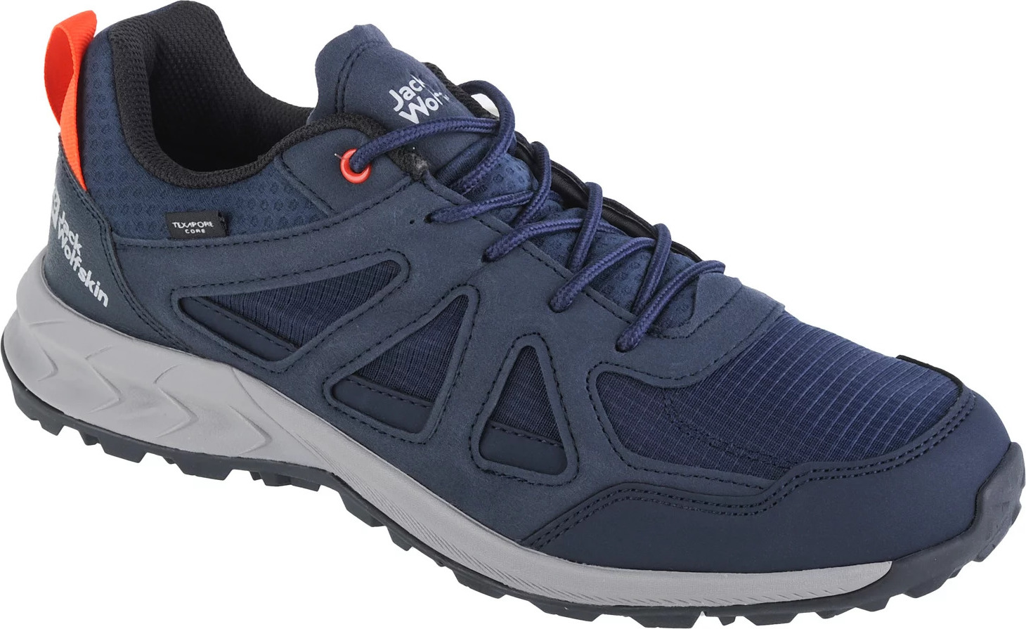 Tmavomodrá turistická obuv Jack Wolfskin Woodland 2 Texapore Low M 4051271-1178 Veľkosť: 40,5