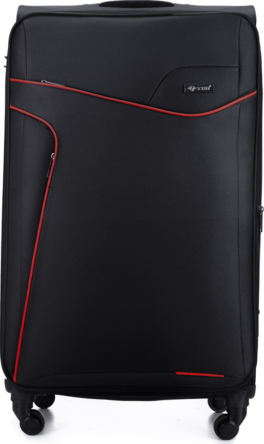 Solier Čierny cestovný kufor veľ. L (STL1651 BLACK/RED 26'' (L)) Veľkosť: L