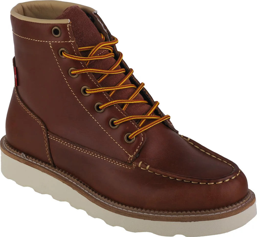 Hnedé kožené topánky Levi's Darrow Chukka S 235428-1706-29 Veľkosť: 36