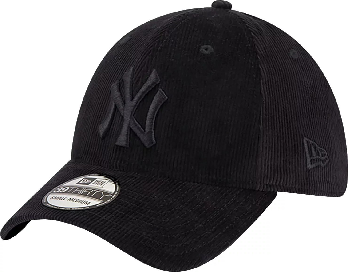 Čierna menčestrová šiltovka New Era Cord 39THIRTY New York Yankees Cap 60364204 Veľkosť: M/L