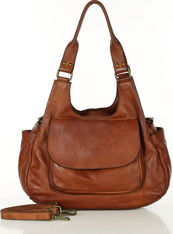 MARCO MAZZINI Svetlo hnedá retro kabelka (v154a) Veľkosť: ONE SIZE