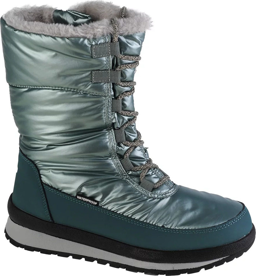 Tmavozelené lesklé dámske snehule CMP Harma Wmn Snow Boot 39Q4976-E111 Veľkosť: 36
