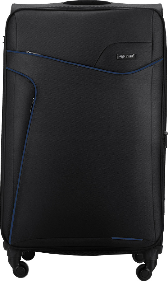Solier čierny cestovný kufor veľ. M STL1651 BLACK/BLUE 23'' (M)) Veľkosť: M