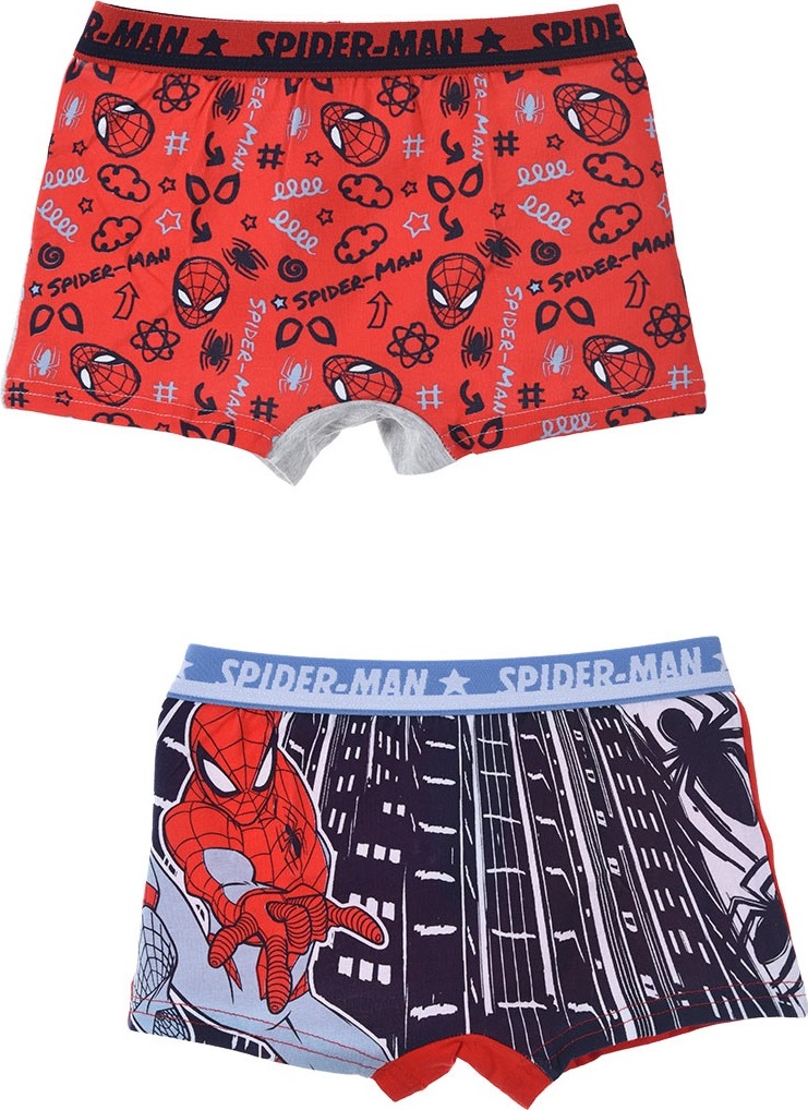 Červený set chlapčenských boxeriek Spider-Man Veľkosť: 92/98