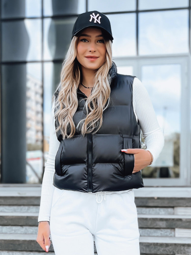 Čierna prešívaná vesta WILLOW TY3796 Veľkosť: L