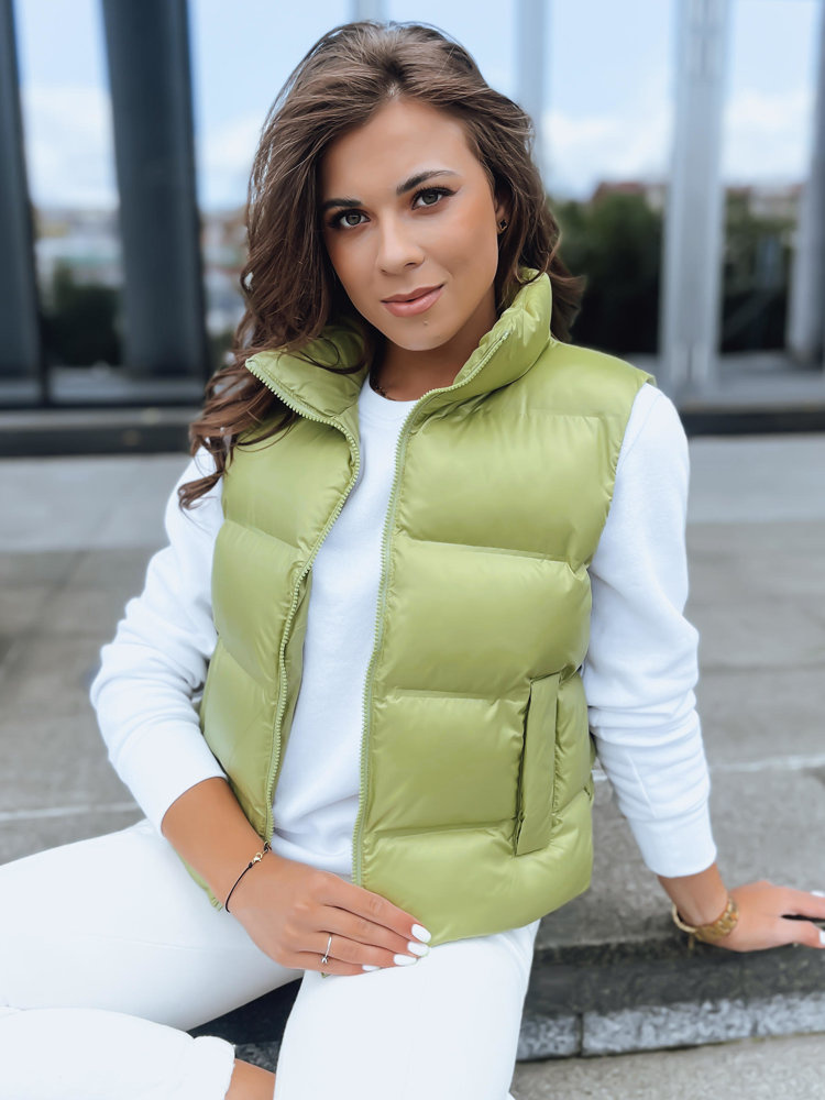 Limetková prešívaná vesta WILLOW TY3797 Veľkosť: S