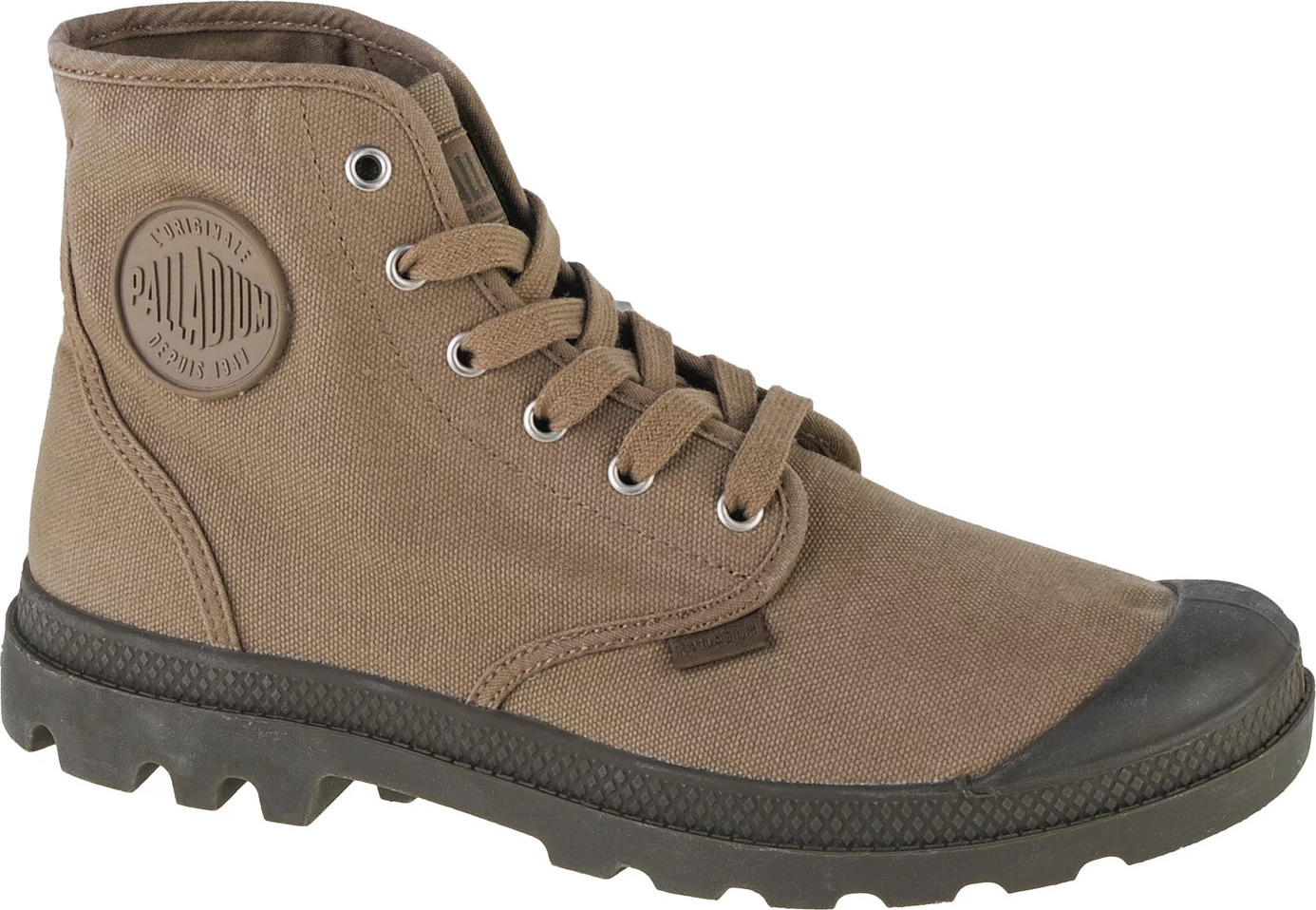 KHAKI PÁNSKE ČLENKOVÉ TOPÁNKY PALLADIUM PAMPA HI 02352-308-M Veľkosť: 42