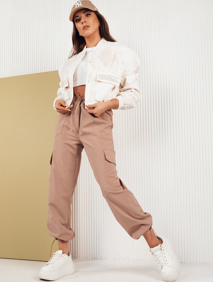 Béžové cargo nohavice MITON Dstreet UY1675 Veľkosť: 44