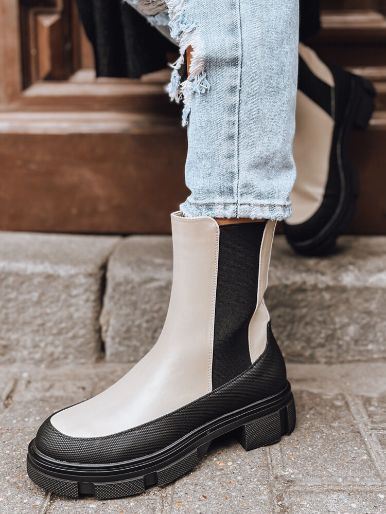 Smotanové chelsea členkové topánky FROSTFALL ZY0355 Veľkosť: 38