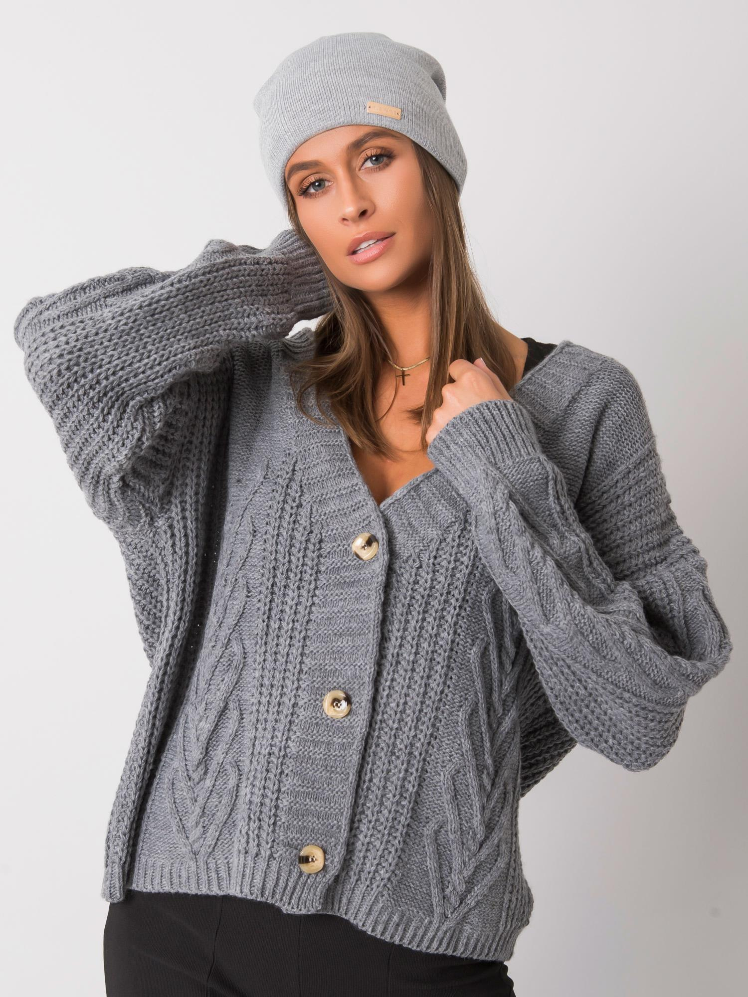 Šedá dámska čiapka JK-CZ-4.66-grey Veľkosť: ONE SIZE