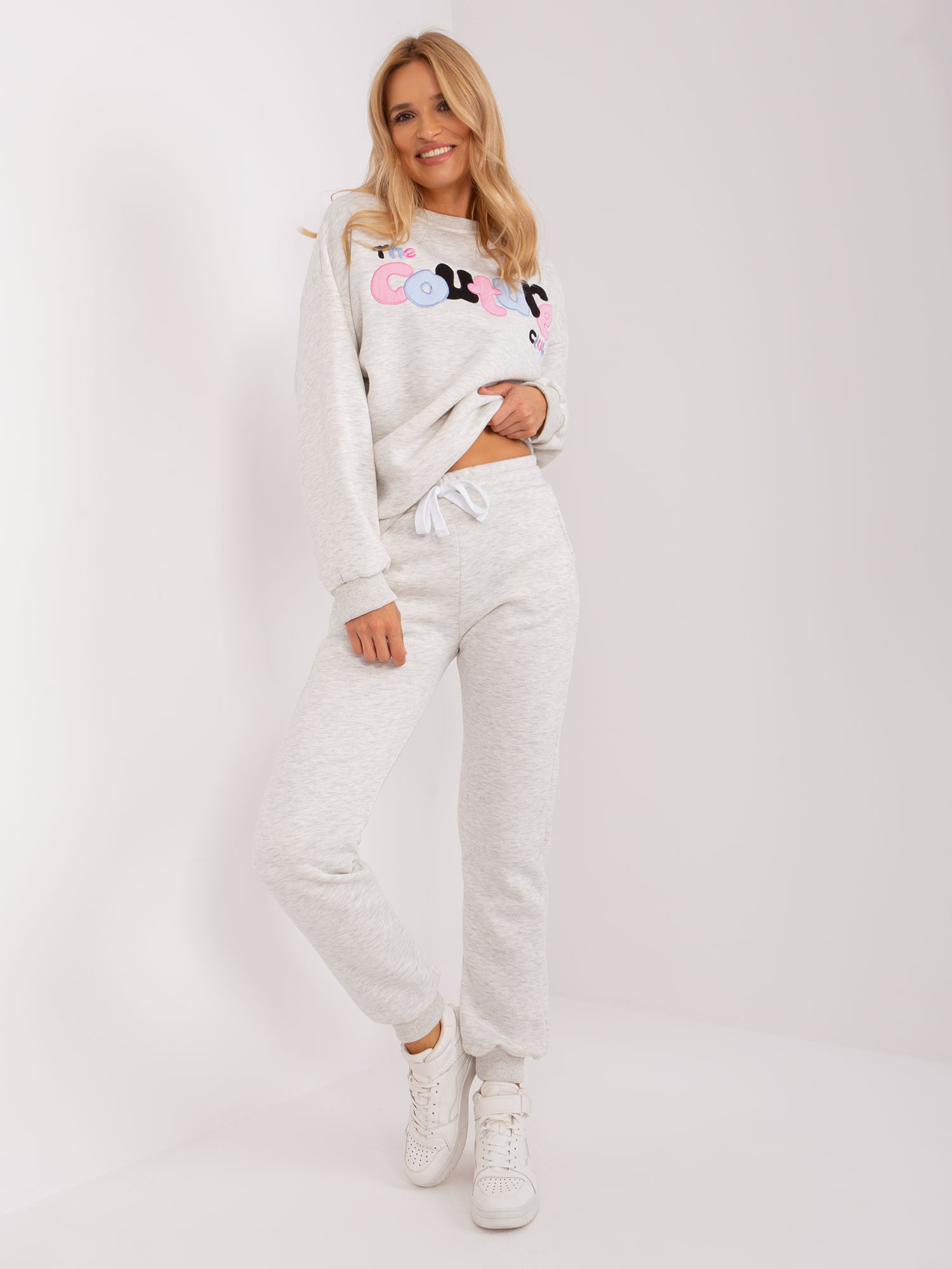 Svetlosivá tepláková súprava EM-KMPL-756.95P-light grey Veľkosť: ONE SIZE