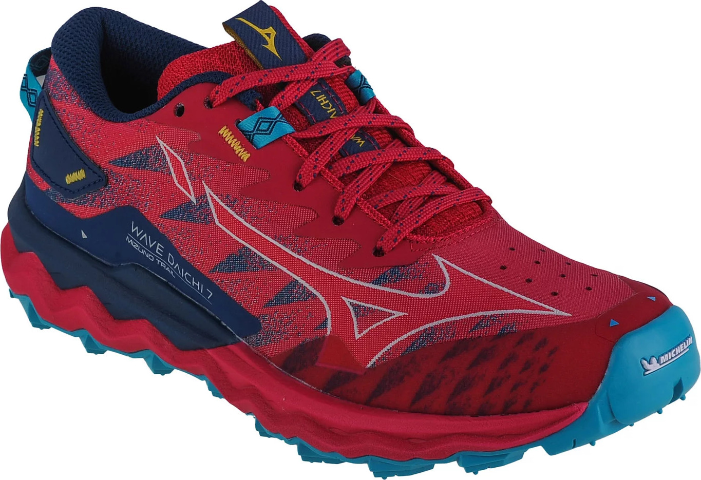 Červené dámske bežecké tenisky Mizuno Wave Daichi 7 J1GK227141 Veľkosť: 36,5