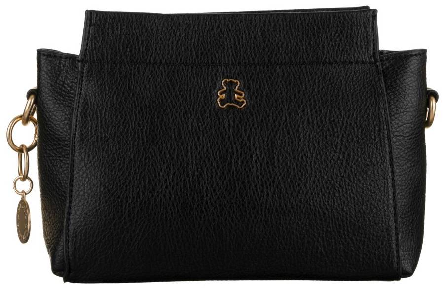 LuluCastagnette čierna crossbody kabelka s príveskom RICCO NOIR Veľkosť: ONE SIZE