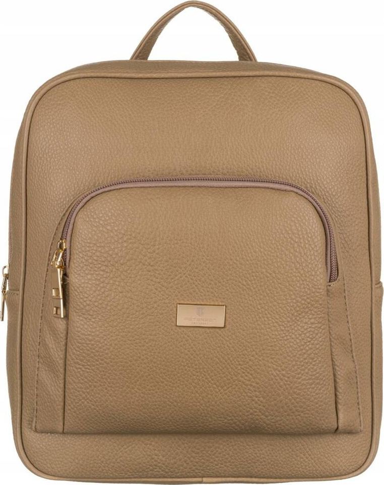 Peterson Tmavobéžový štýlový plecniak [DH] PTN PL-29601 Veľkosť: ONE SIZE