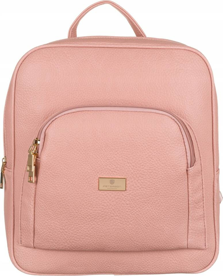 Peterson Svetloružový štýlový plecniak [DH] PTN PL-29601 Veľkosť: ONE SIZE