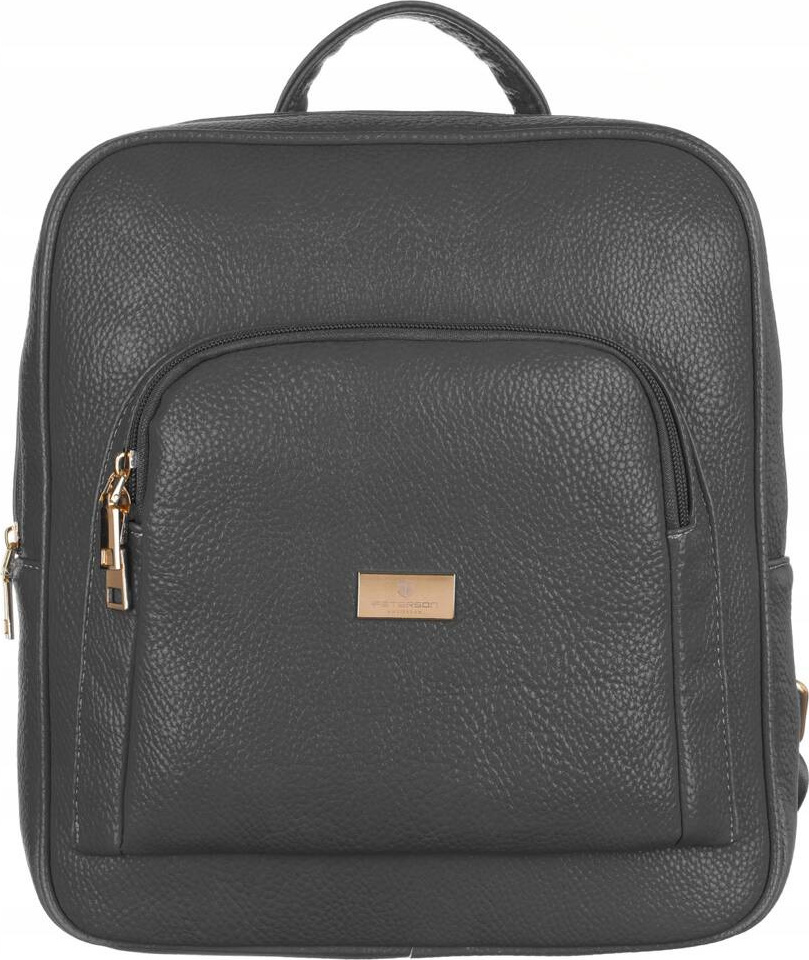 Peterson Tmavosivý štýlový plecniak [DH] PTN PL-29601 Veľkosť: ONE SIZE