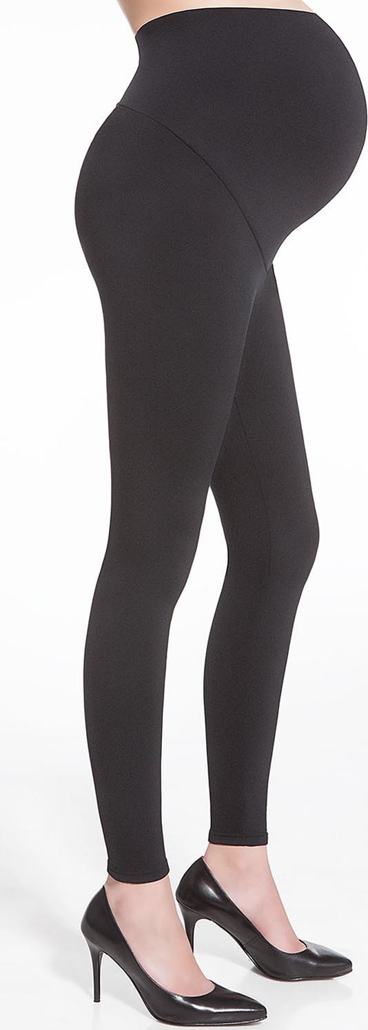 Čierne tehotenské legíny Bas Bleu Anabel 200 den Polar Veľkosť: 2XL, Barva: čierna