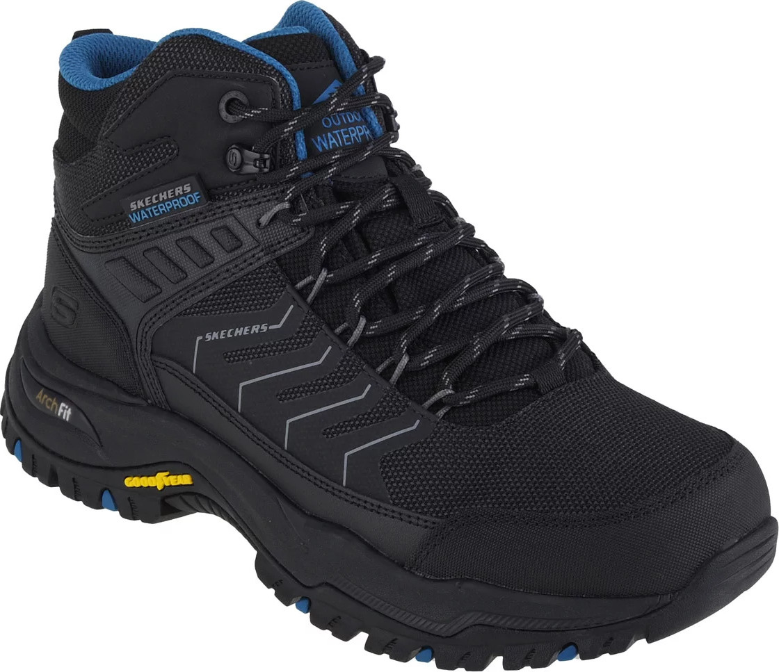 Čierna členková outdoorová obuv Skechers Arch Fit Dawson-Raveno 204634-BLK Veľkosť: 42