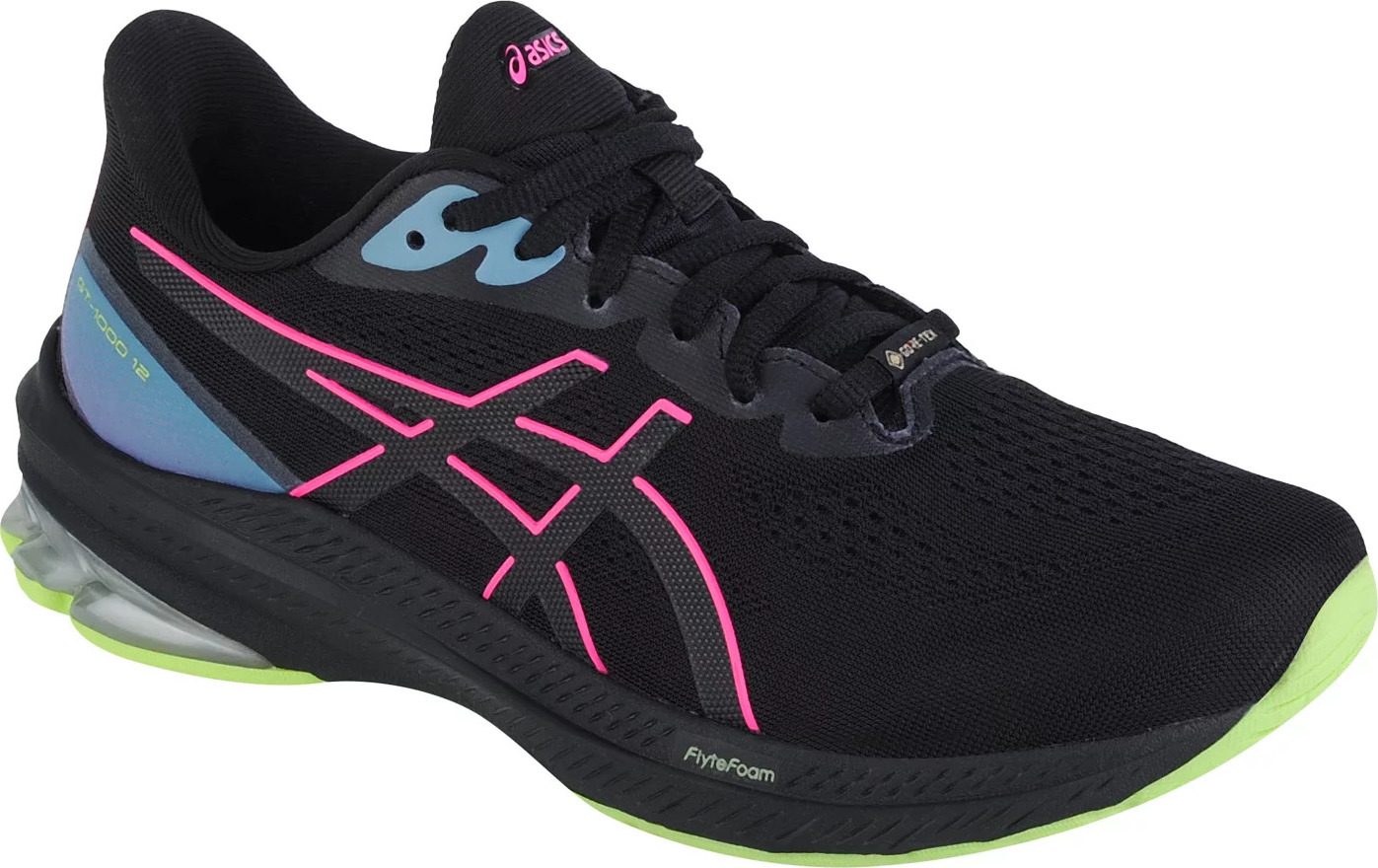 Čierne dámske bežecké tenisky ASICS GT-1000 12 GTX 1012B508-001 Veľkosť: 37