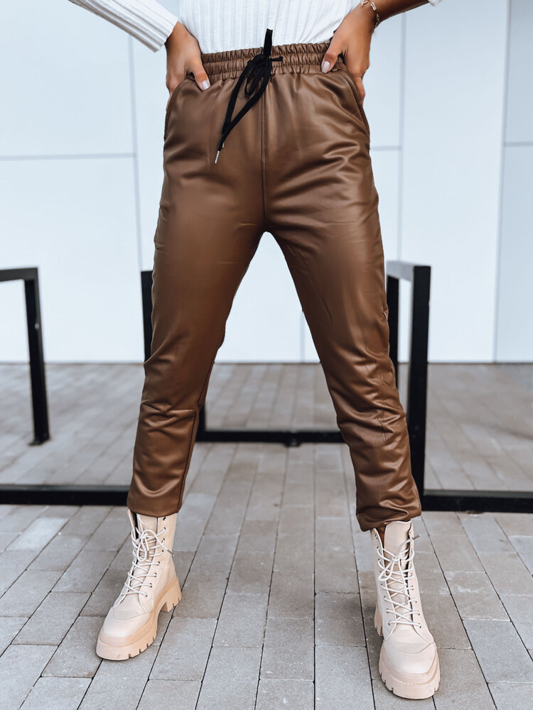 Hnedé voskované zateplené nohavice LAPIS UY1720 Veľkosť: XL