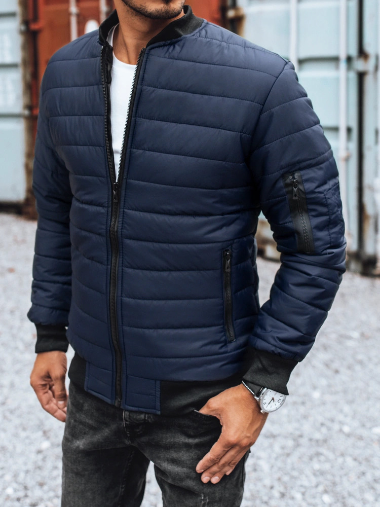 Modrý prešívaný bomber TX2205z Veľkosť: M