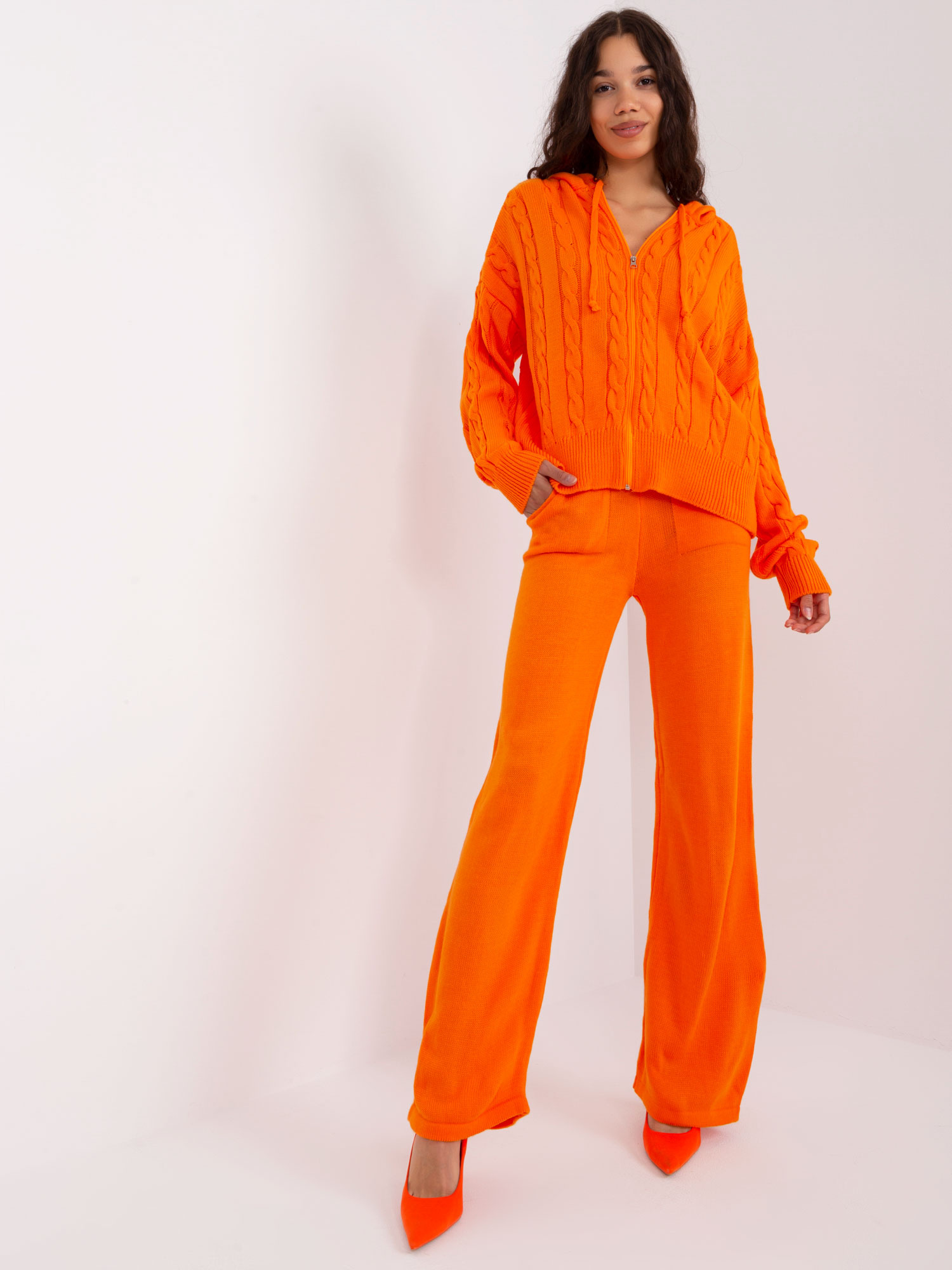 Oranžový komplet nohavíc a svetra BA-KMPL-0240.60P-orange Veľkosť: ONE SIZE