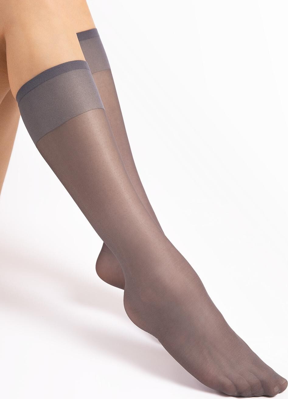 Masážne podkolienky Fiore Body Care Massage M 2100 20 den Veľkosť: ONE SIZE, Barva: Grafitová