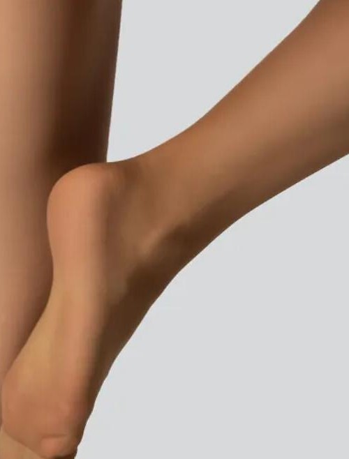 Hladké kompresné podkolienky Mona Total Care 20 den Veľkosť: S, Barva: piesková