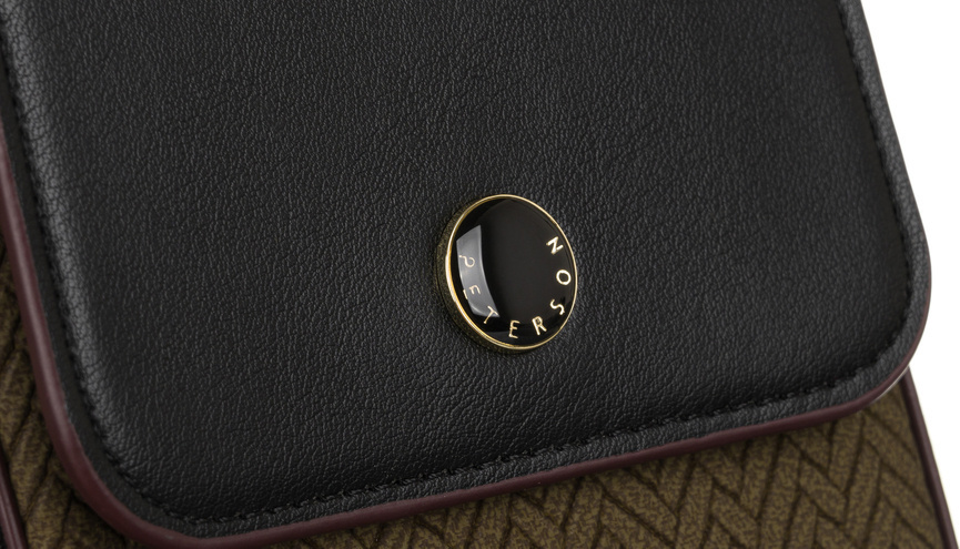 Peterson khaki-čierna mini crossbody kabelka [DH] PTN M-14 Veľkosť: ONE SIZE