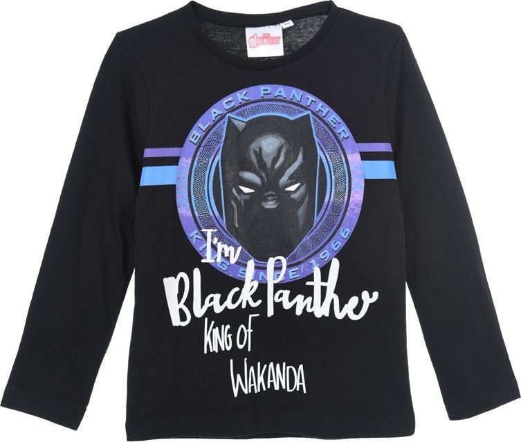 Black Panther čierne chlapčenské tričko Veľkosť: 104