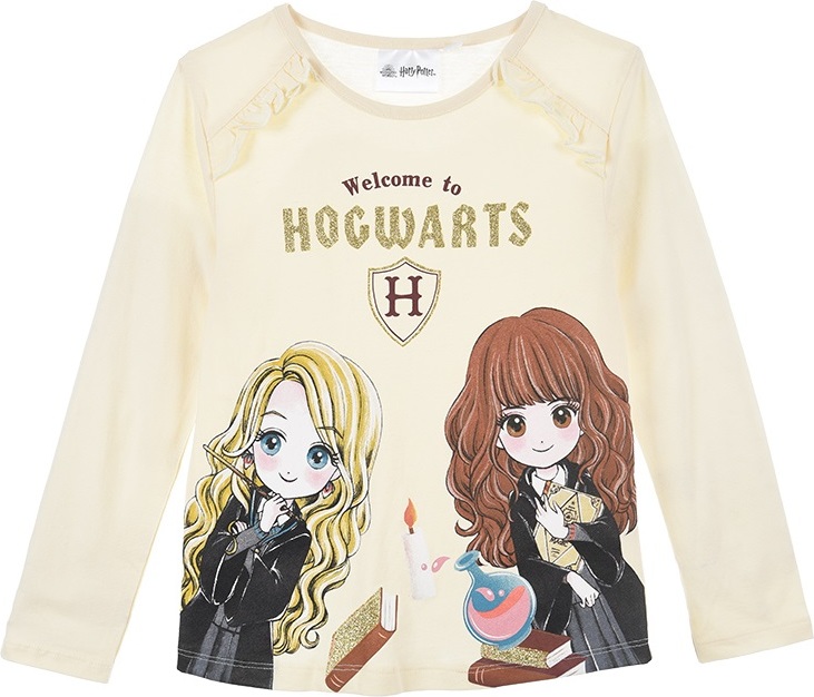 Harry Potter smotanové tričko s dlhým rukávom Veľkosť: 98